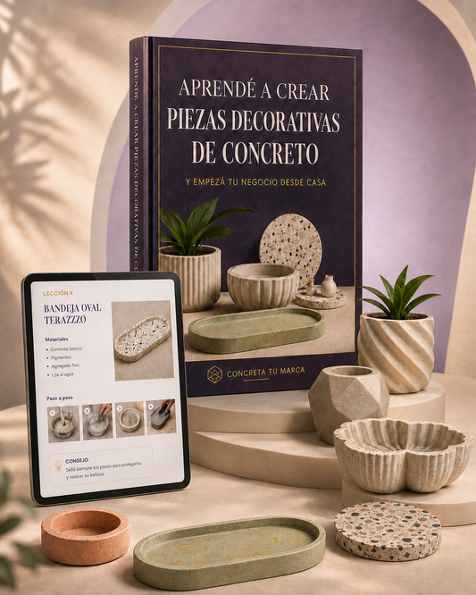 Piezas decorativas de concreto + 6 Bonos de regalo